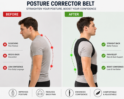 Velvora Adjustable Back Posture Corrector Belt